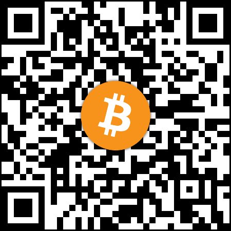 Bitcoin donation address QR code